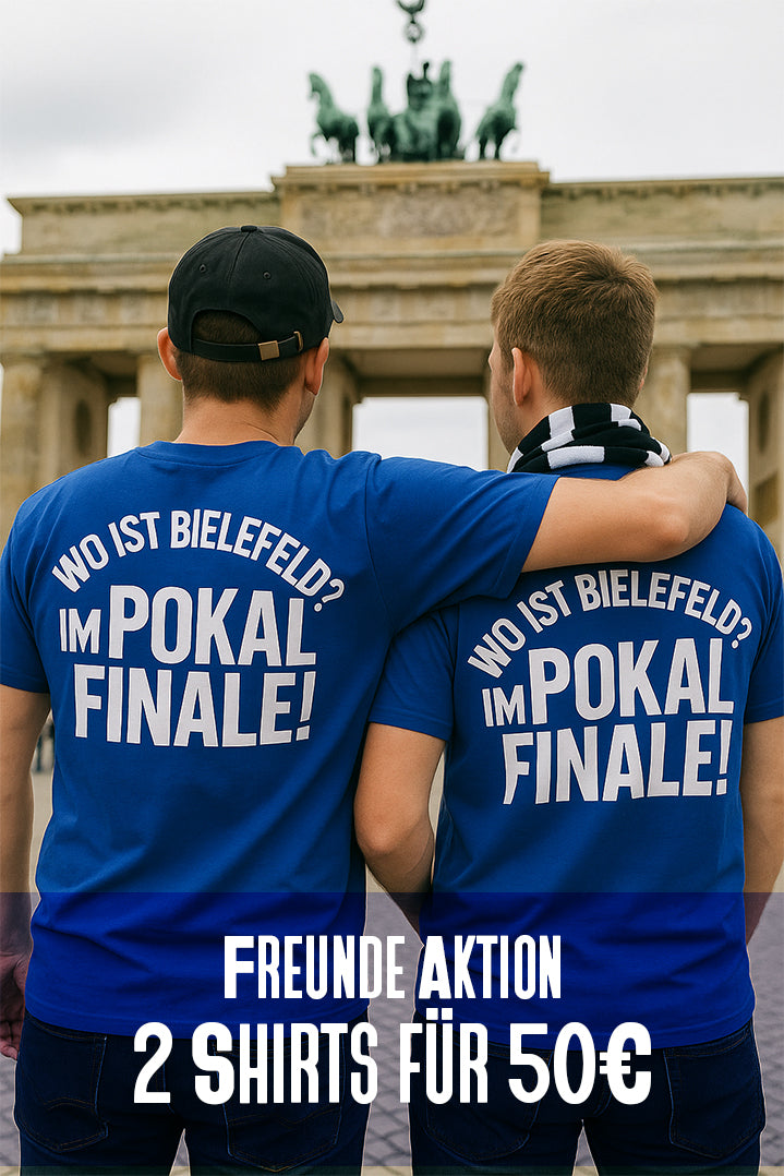 T-Shirt - Pokalfinale! Wo ist Bielefeld?