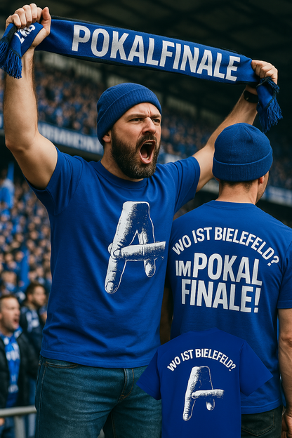T-Shirt - Pokalfinale! Wo ist Bielefeld?